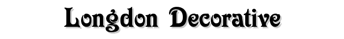 Longdon Decorative font
